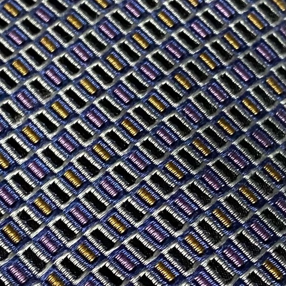 EUC JOHN W NORDSTROM Tie, 100% Beta Silk, Geometric, Handmade in Italy, Italian - Picture 2 of 10